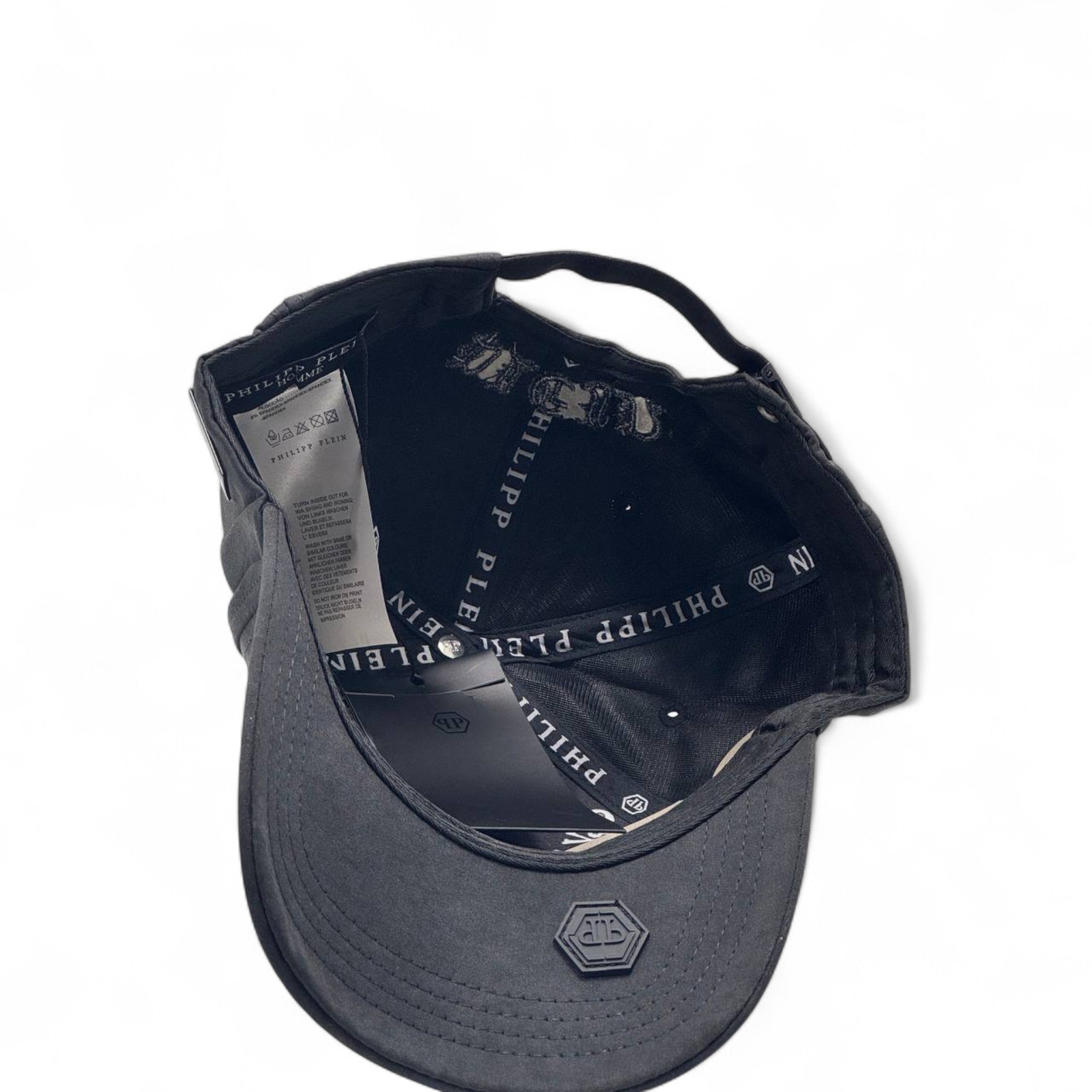 Philipp Plein Black Hexagon Logo Cap – Bold Luxury 🖤🧢