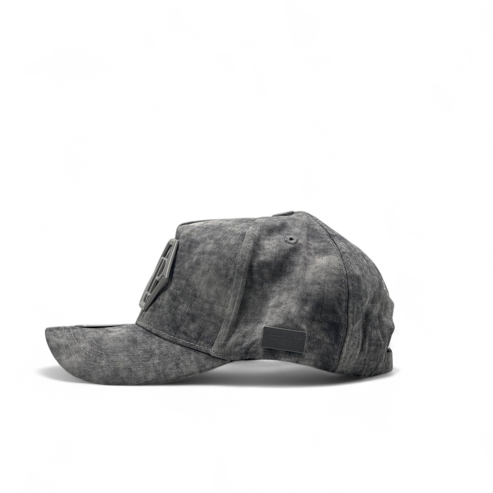 Philipp Plein Washed Grey Cap – Urban Rebel Edition 🩶🧢