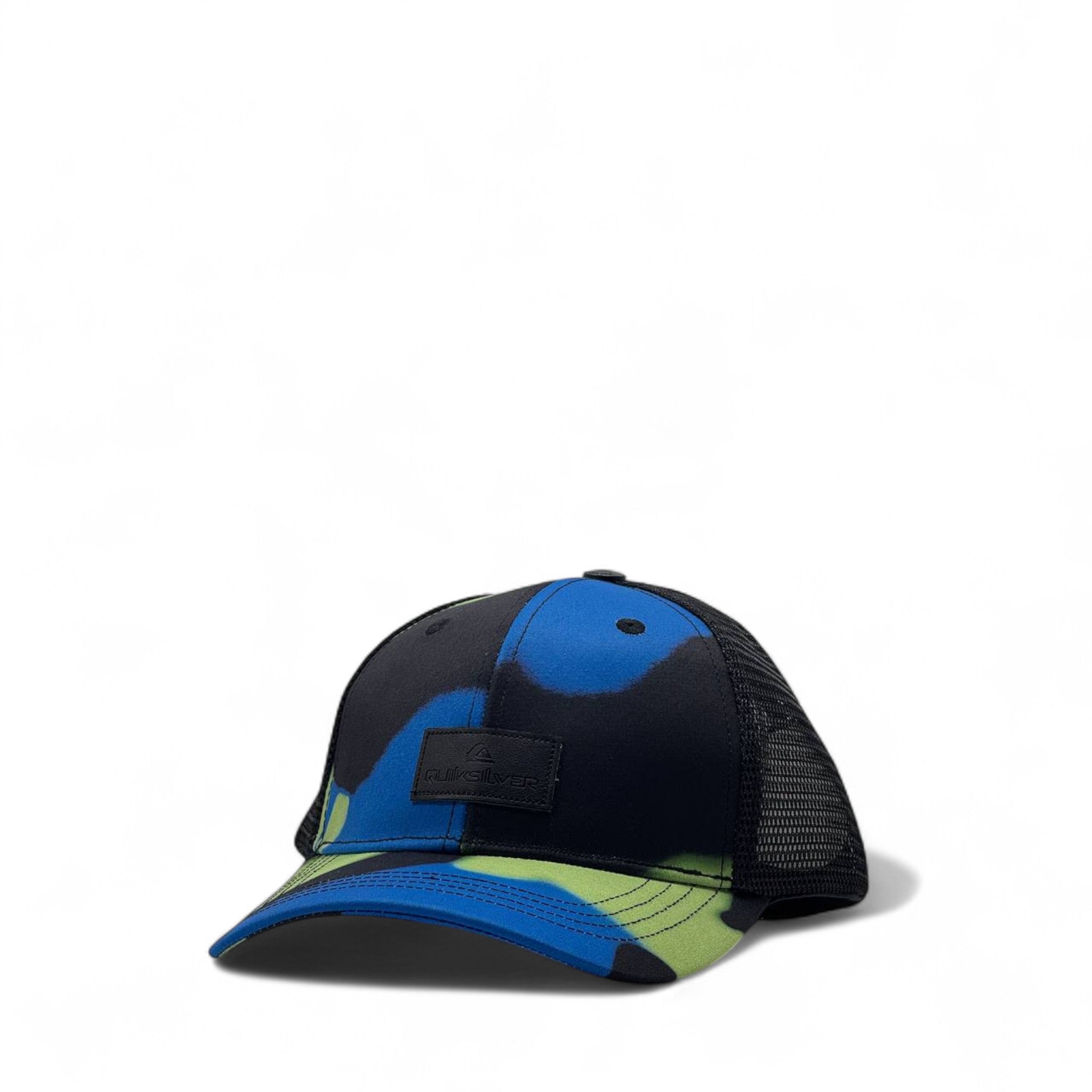 Quiksilver Camo Trucker Cap – Blue & Green Street Vibes 🌊🟢🧢