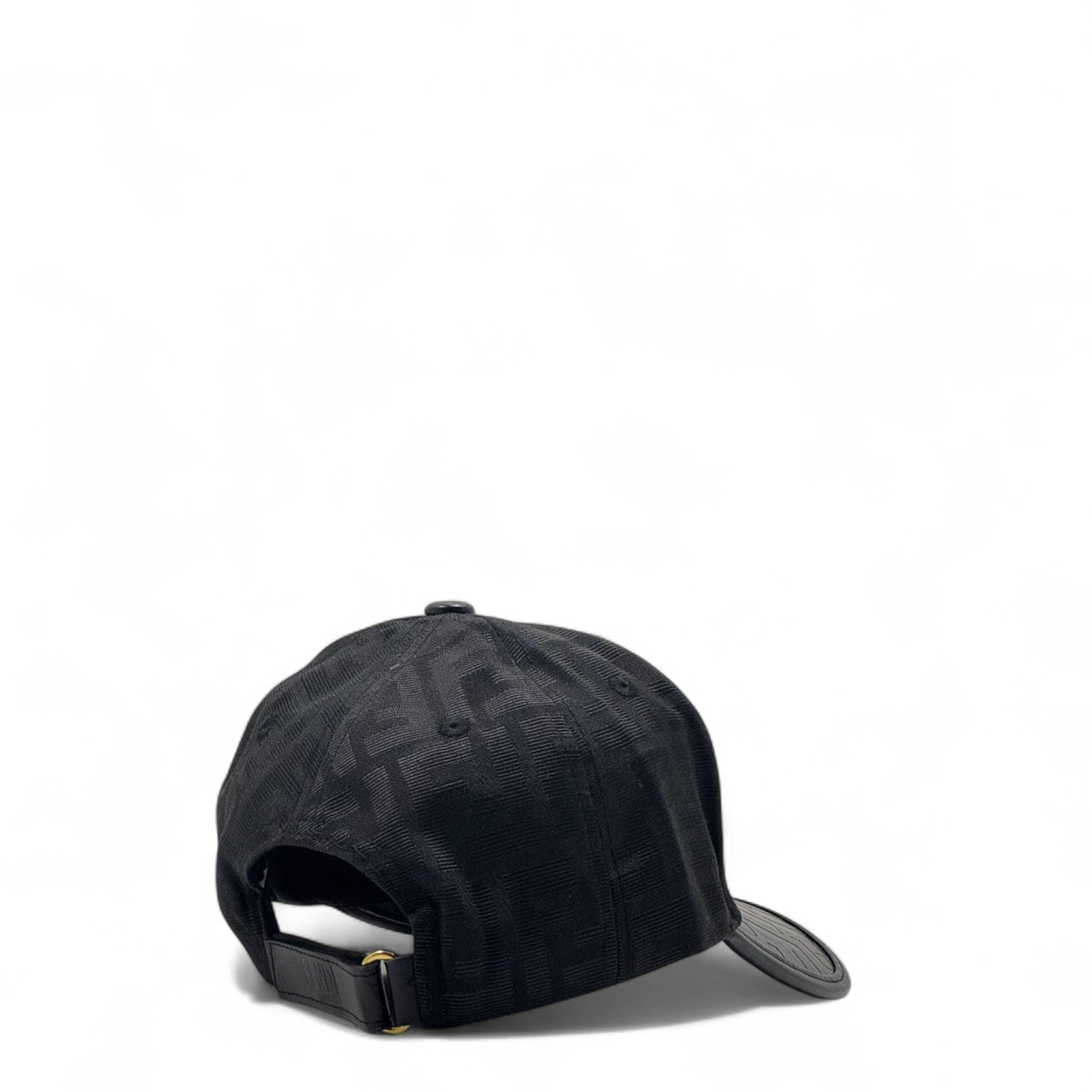 Fendi Monster Eyes Cap – Black on Black with Yellow Detail 😎🖤✨