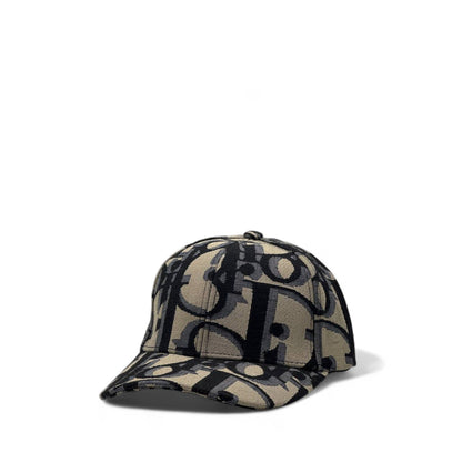 Dior Oblique Monogram Cap 🖤 – Luxury Logo Baseball Hat