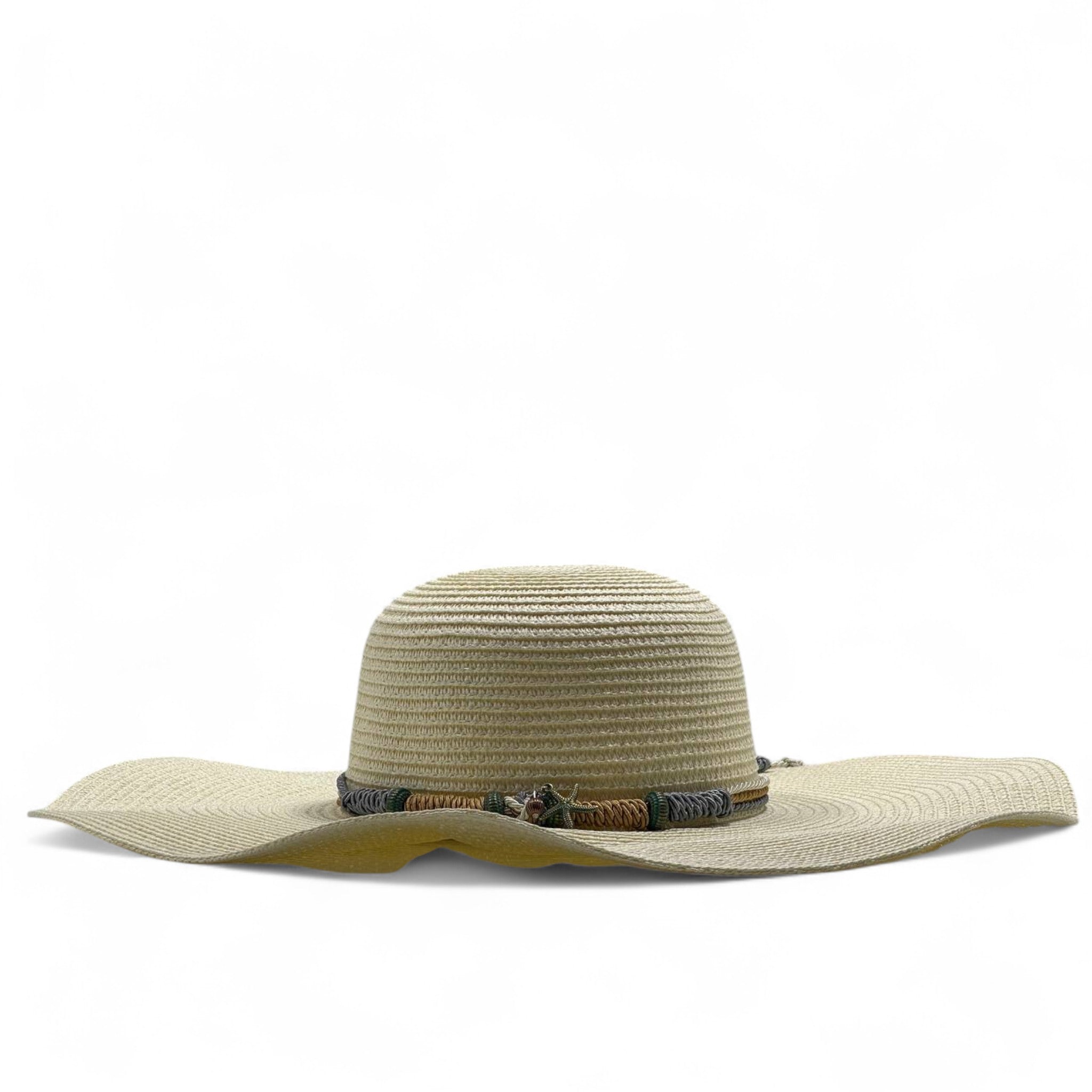 Boho-Chic Wide Brim Straw Hat 🌾 with Braided Rope Band
