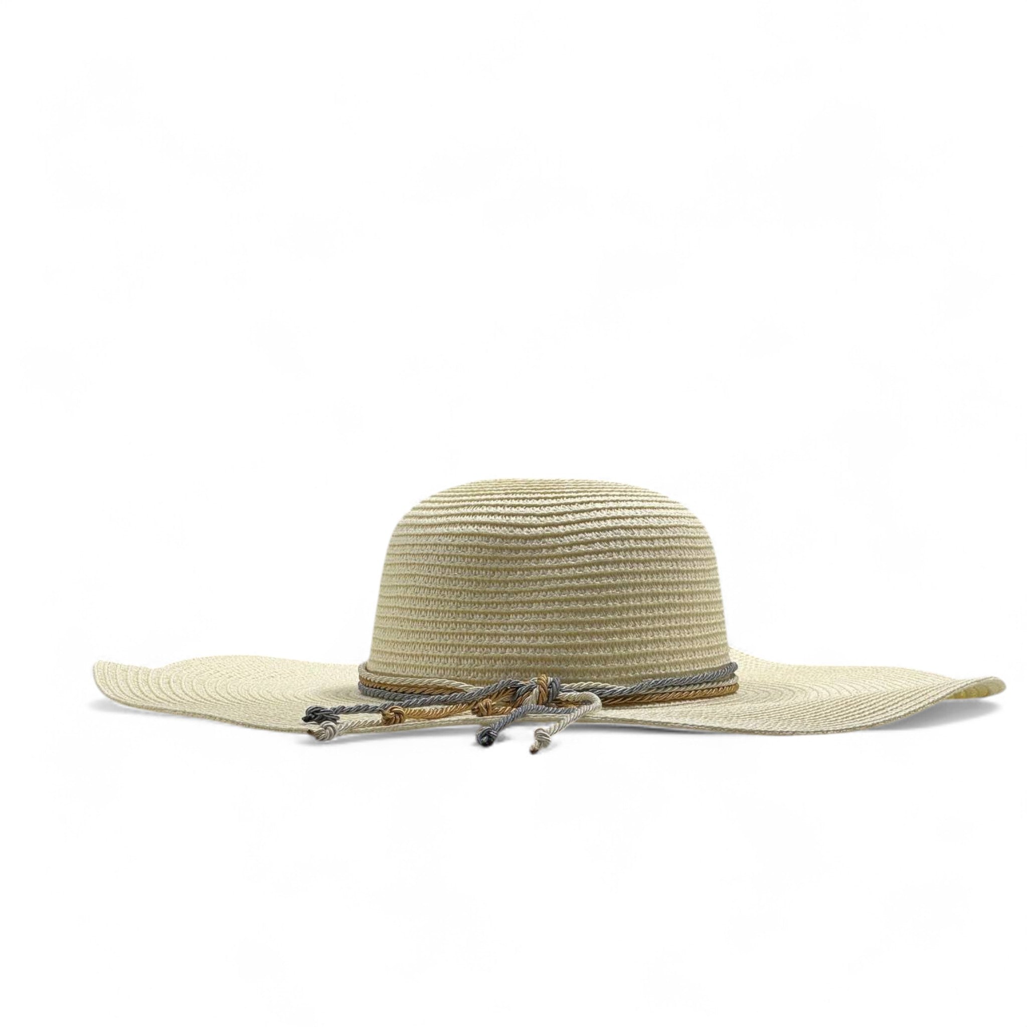 Boho-Chic Wide Brim Straw Hat 🌾 with Braided Rope Band