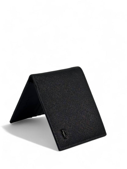 Lacoste-Inspired Matte Black Wallet – Subtle Power, Effortless Precision 🐊✨