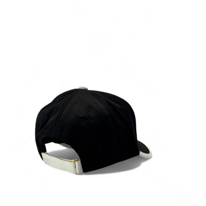 PRADA Black Baseball Cap – Embroidered Logo with White Trim 🖤✨
