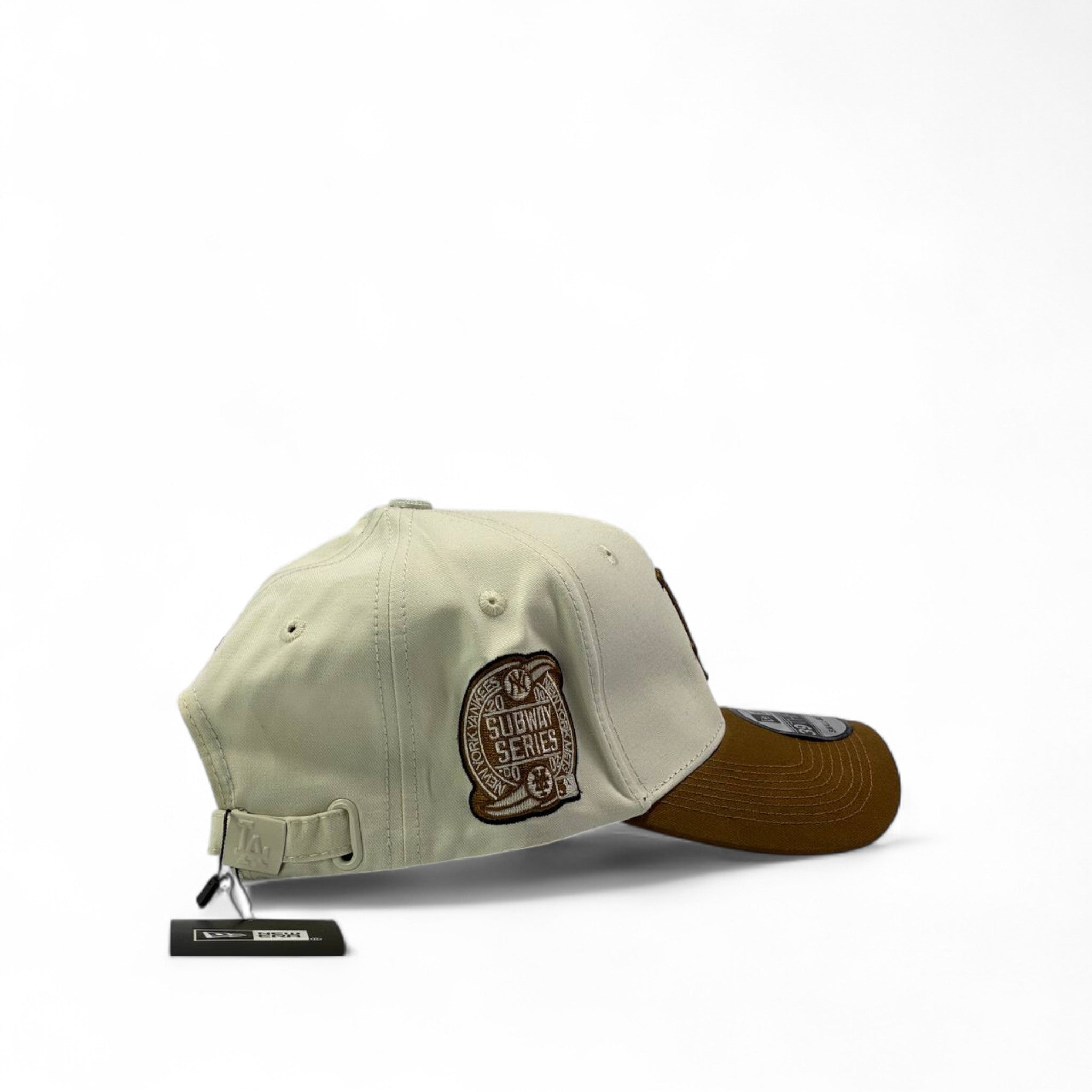 LA Dodgers 39THIRTY Beige & Brown Cap – New Era Fitted Style 🤎🧼
