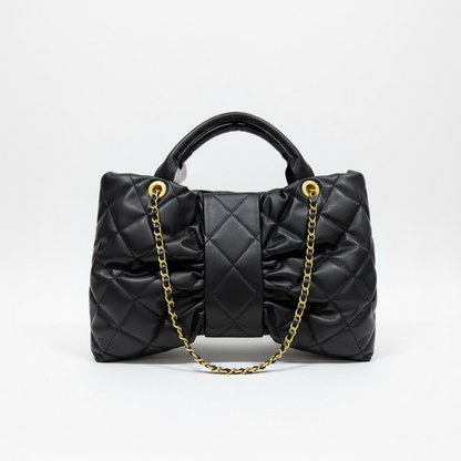 Chanel Quilted Black Mini Top-Handle Bag with Chain Strap 🖤✨