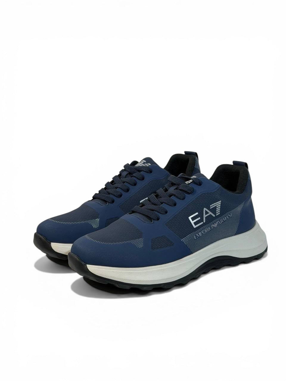 EA7 Emporio Armani Navy Sneakers 👟✨ | Sporty Luxury Comfort