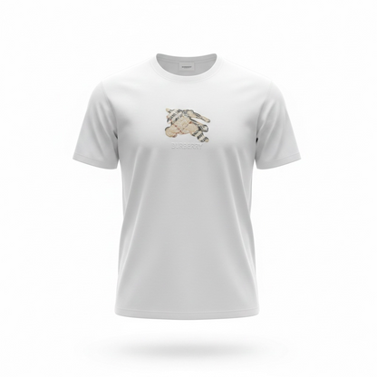Burberry White Graphic T-Shirt 🤍✨ Signature Icon Edition