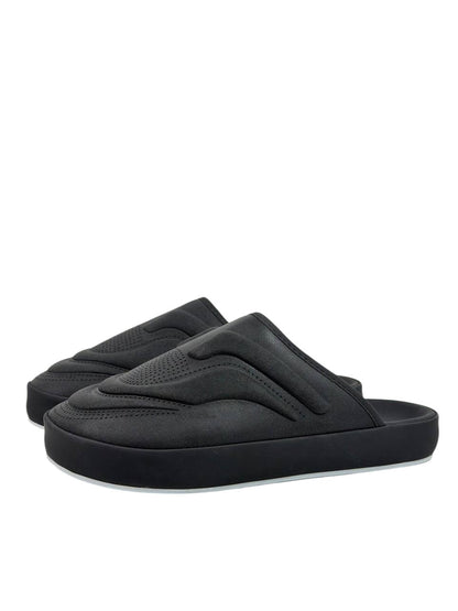 Prada Monolith Foam Slides – Black Minimal Luxury Comfort 🖤⚡