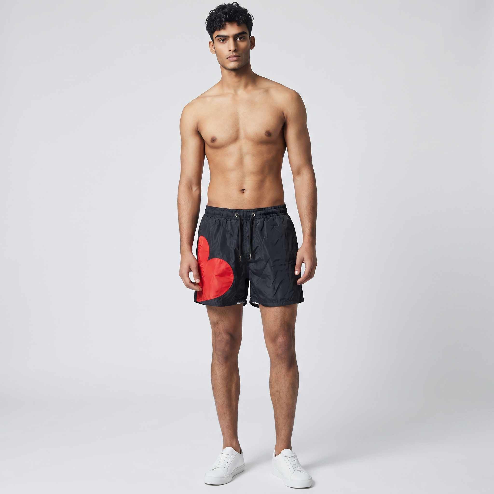 AMI Paris Heart Print Men’s Swim Shorts ❤️🖤
