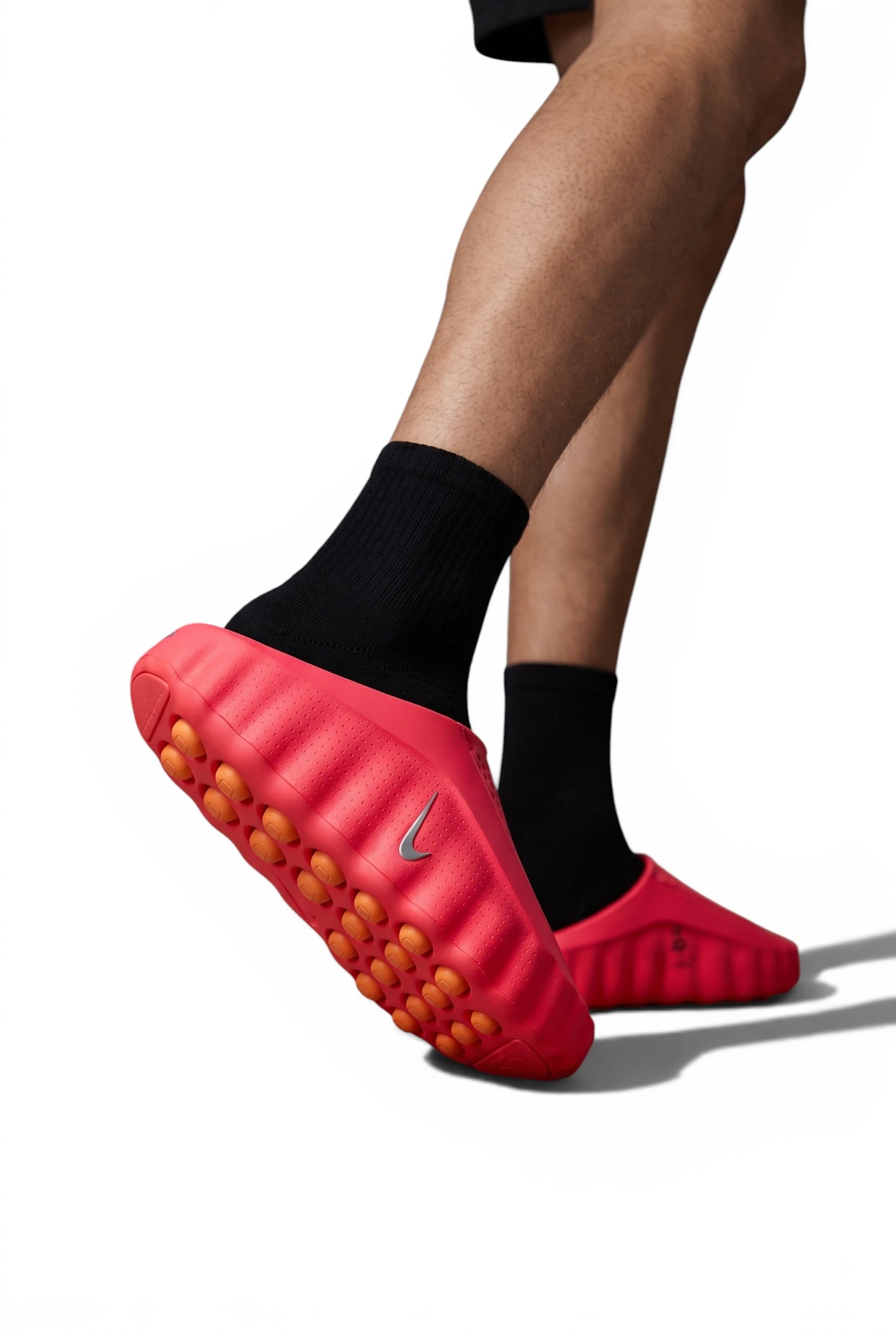 Nike Mind 001 Slides – Bold Red Futuristic Comfort Sandals 🔴⚡ | Lightweight Slip-On Streetwear Slides