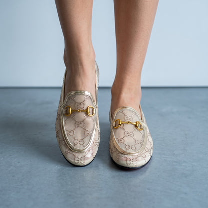 Gucci Horsebit Loafer – Gold Beige Elegance 🐎✨