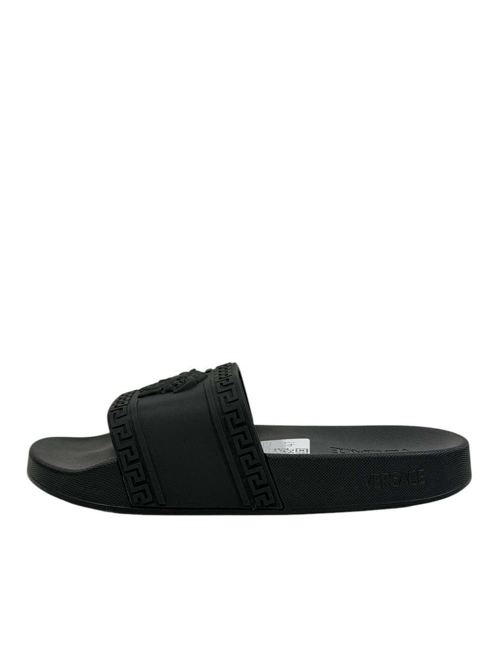 VERSACE Slides – All Black Medusa Edition 🖤⚡