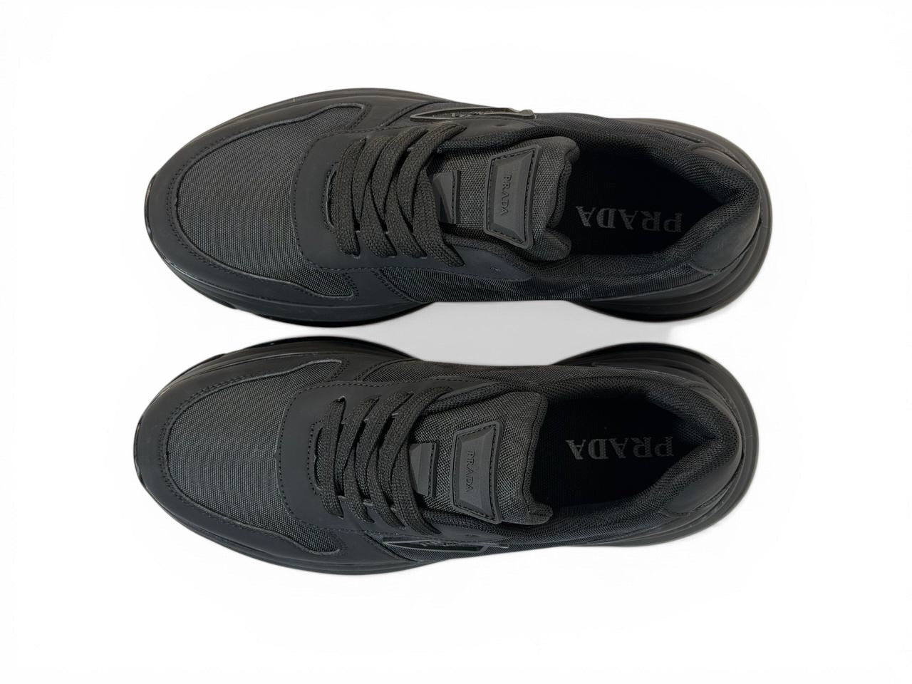 Prada Milano Black Sneakers 🖤⚡ | Stealth Luxury Performance