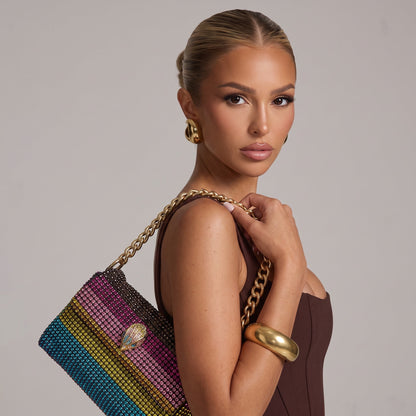 Kurt geiger  Rainbow Crystal Shoulder Bag – Multicolor 🌈✨