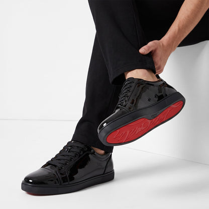 Christian Louboutin Patent Sneaker — Black & Red