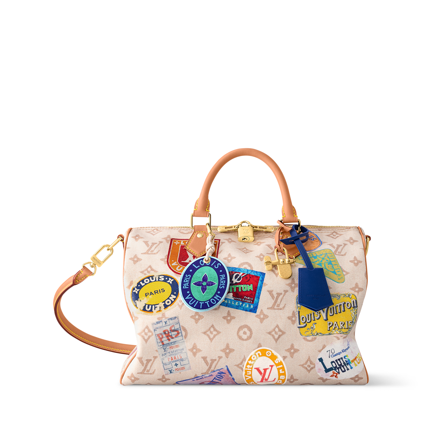 Louis Vuitton Monogram Travel Stickers Speedy Bag 🤍👜✈️