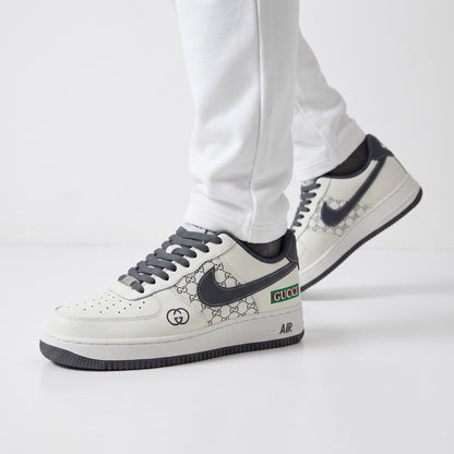 Gucci Air Force 1 GG Logo Trainers — Ivory
