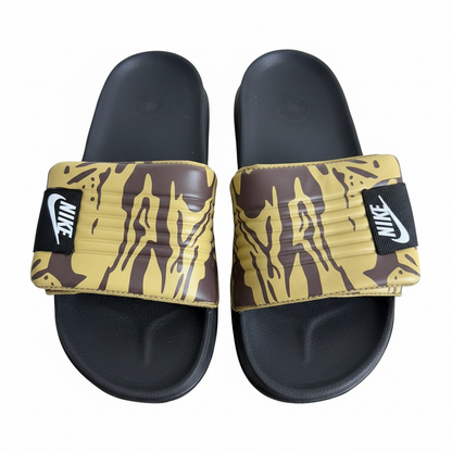 Nike Camo Slides – Olive & Black Edition 🟢🖤