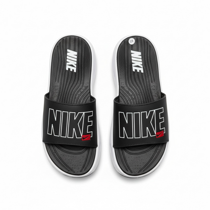 Nike Air Cushion Slides Black & White ⚫🤍 | Elevated Comfort Edition 👟🔥