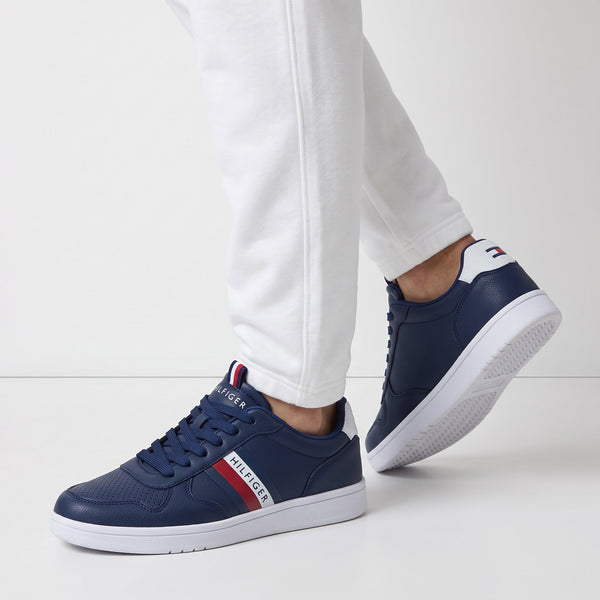 Tommy Hilfiger Court Sneaker — Navy & White