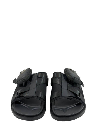 Prada Tactical Pocket Slides – Black Utility Luxury 🖤⚡