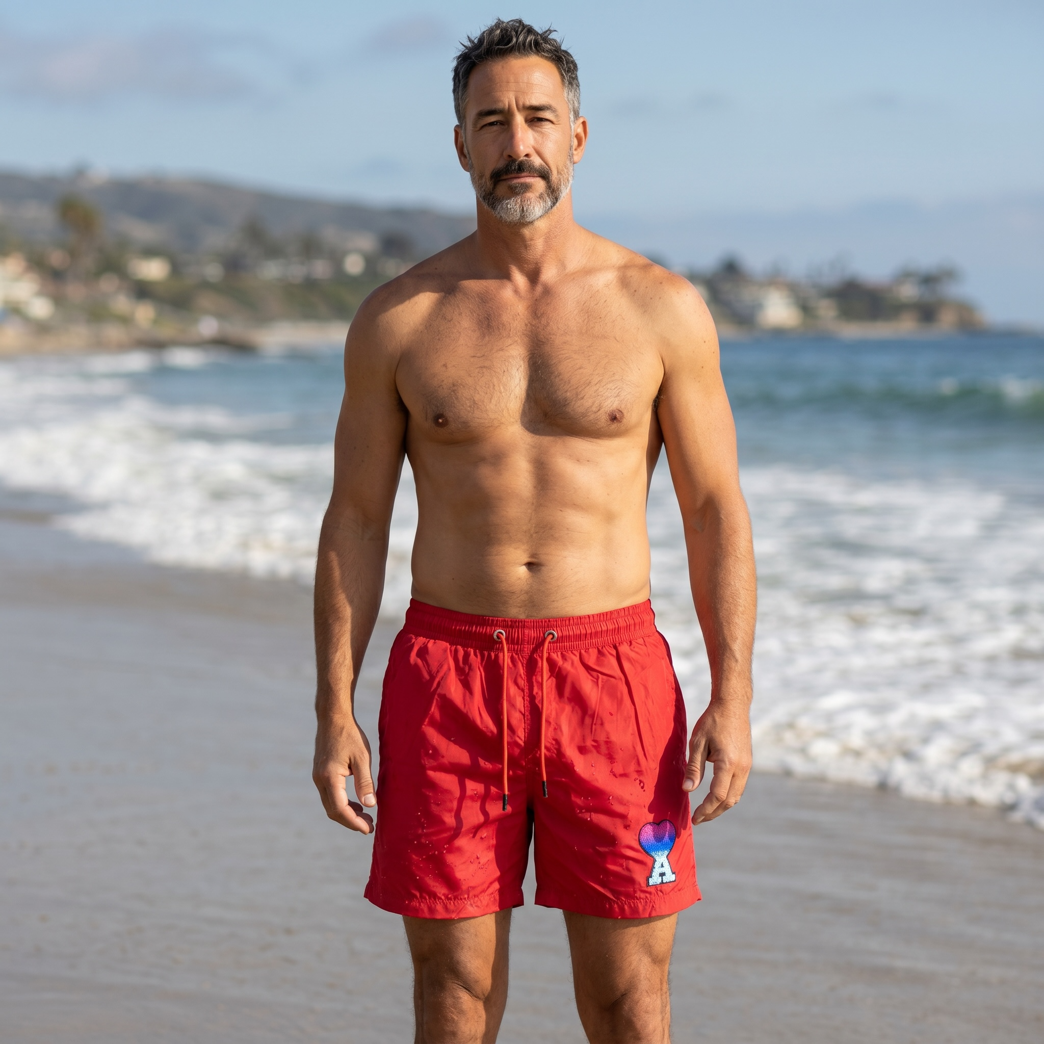 AMI Paris Red Swim Shorts ❤️🌊