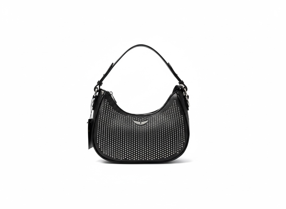 ZADIG & VOLTAIRE Studded Shoulder Bag 🖤✨ | Rock-Chic Icon