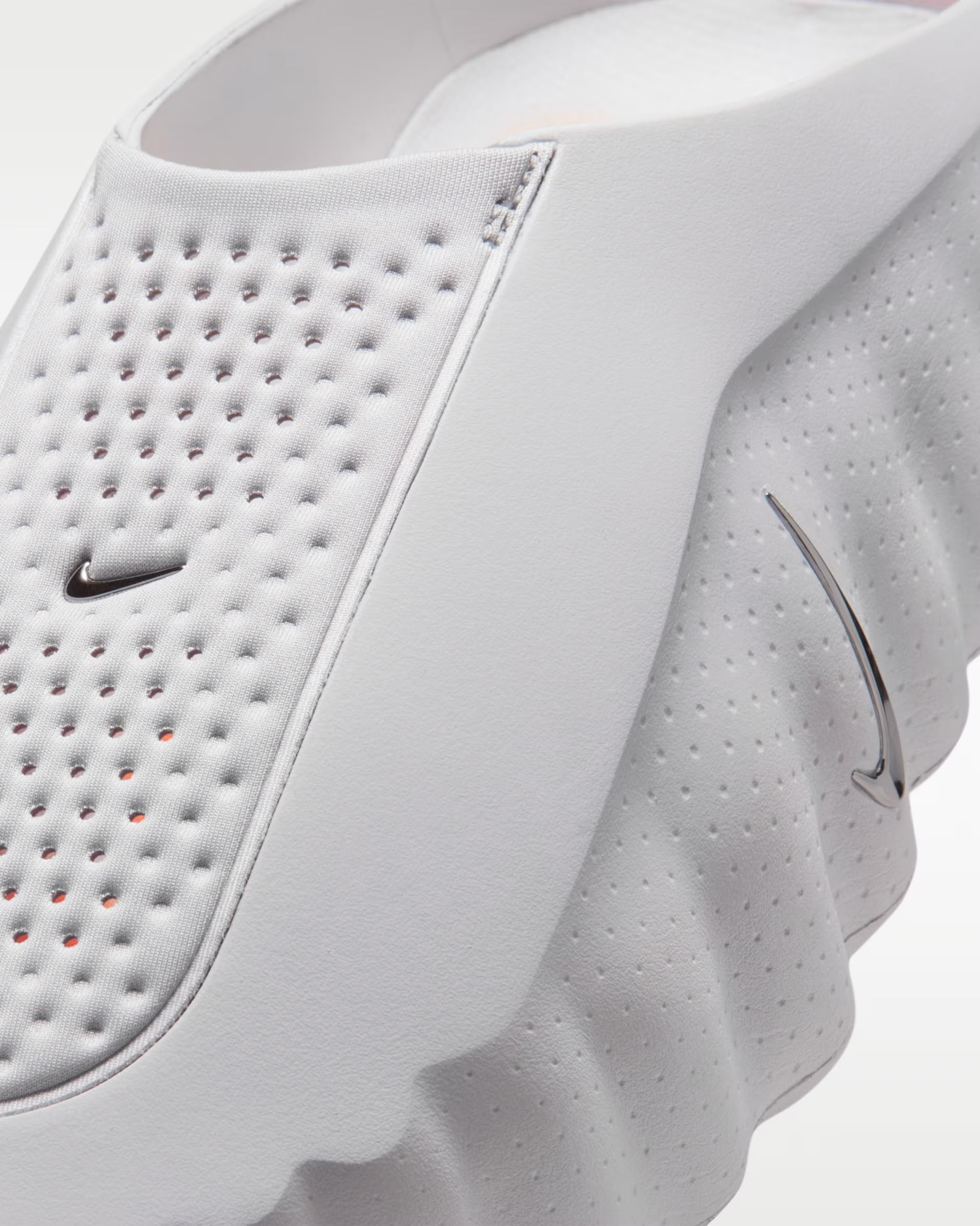 Nike Mind 001 Futuristic Slides – Premium Minimal Comfort Sandals 👟⚡ | Grey & Neon Grip Sole