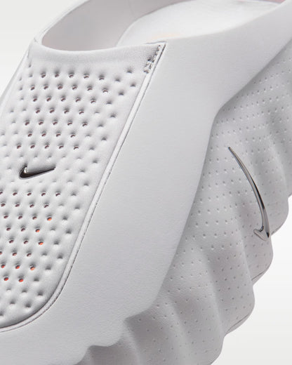 Nike Mind 001 Futuristic Slides – Premium Minimal Comfort Sandals 👟⚡ | Grey & Neon Grip Sole