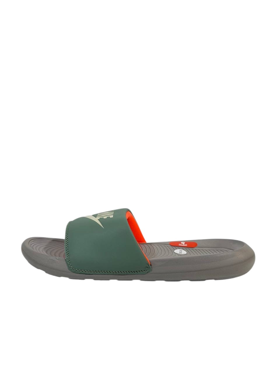 NIKE Comfort Slide – Olive Green & Grey Edition 🟢⚪
