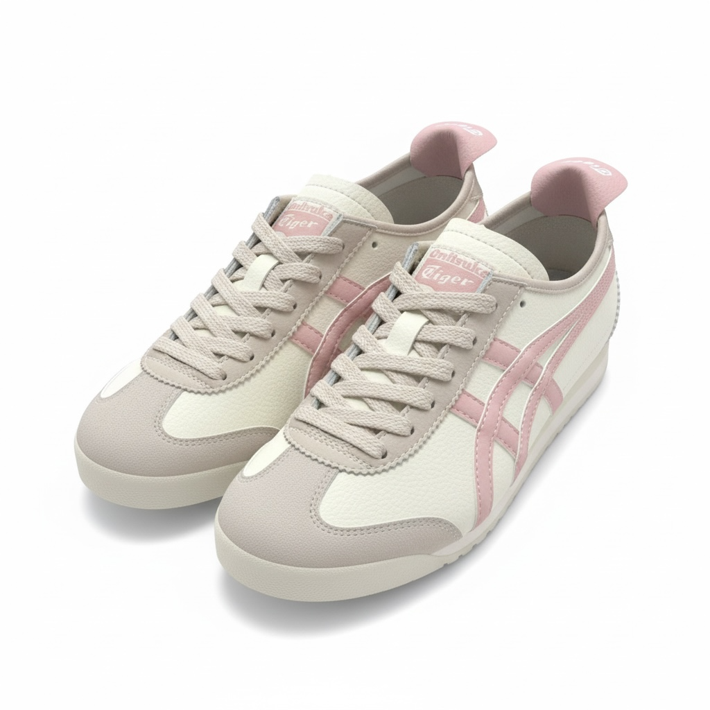 Onitsuka Tiger Mexico 66 Sneakers Cream & Pink 👟🌸✨