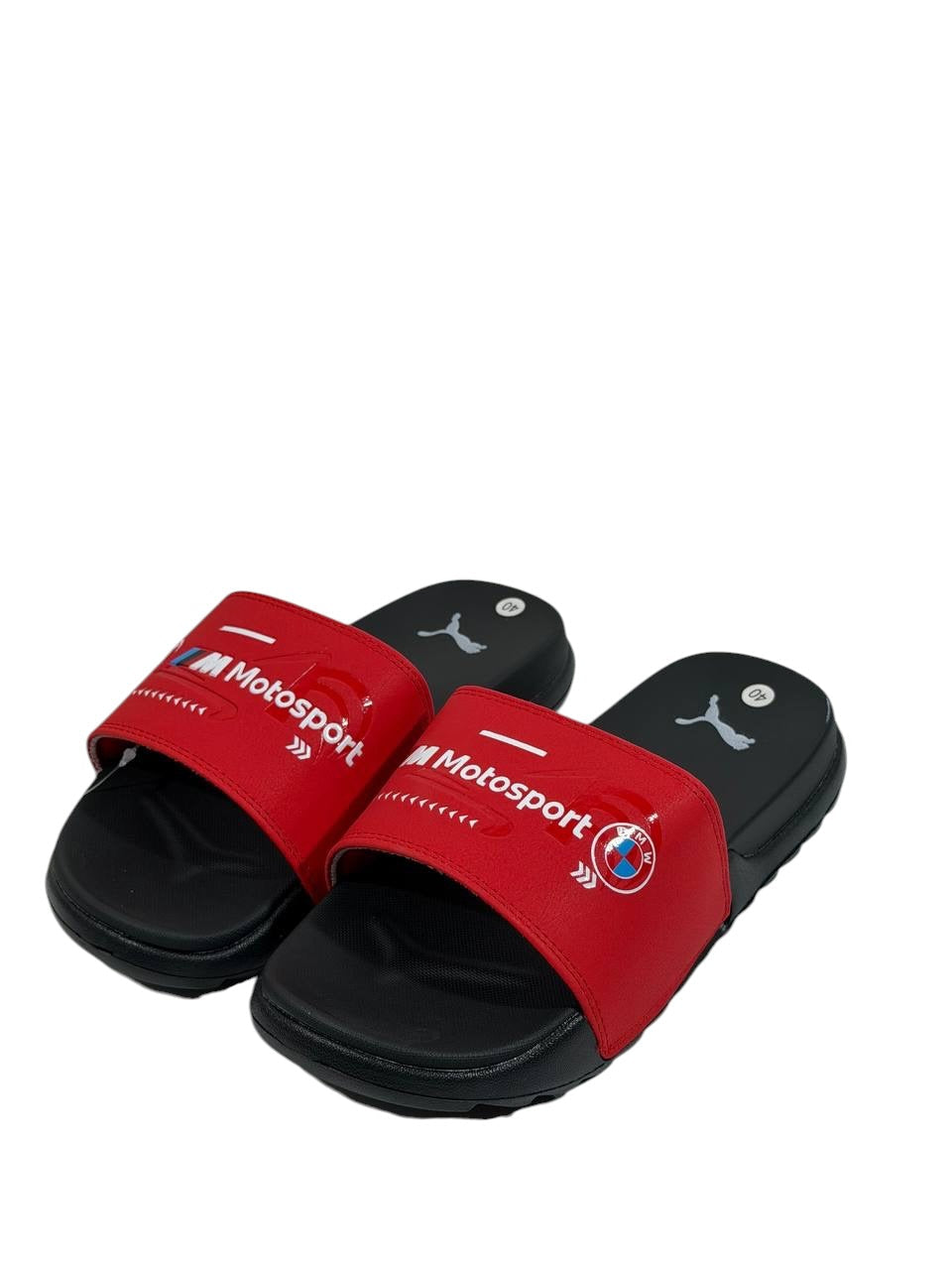 PUMA BMW M Motorsport Slide Sandals – Red Edition 🔴🏁