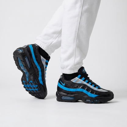 NIKE Air Max 95 Black Blue ⚡👟 | Bold Streetwear Icon with Maximum Comfort