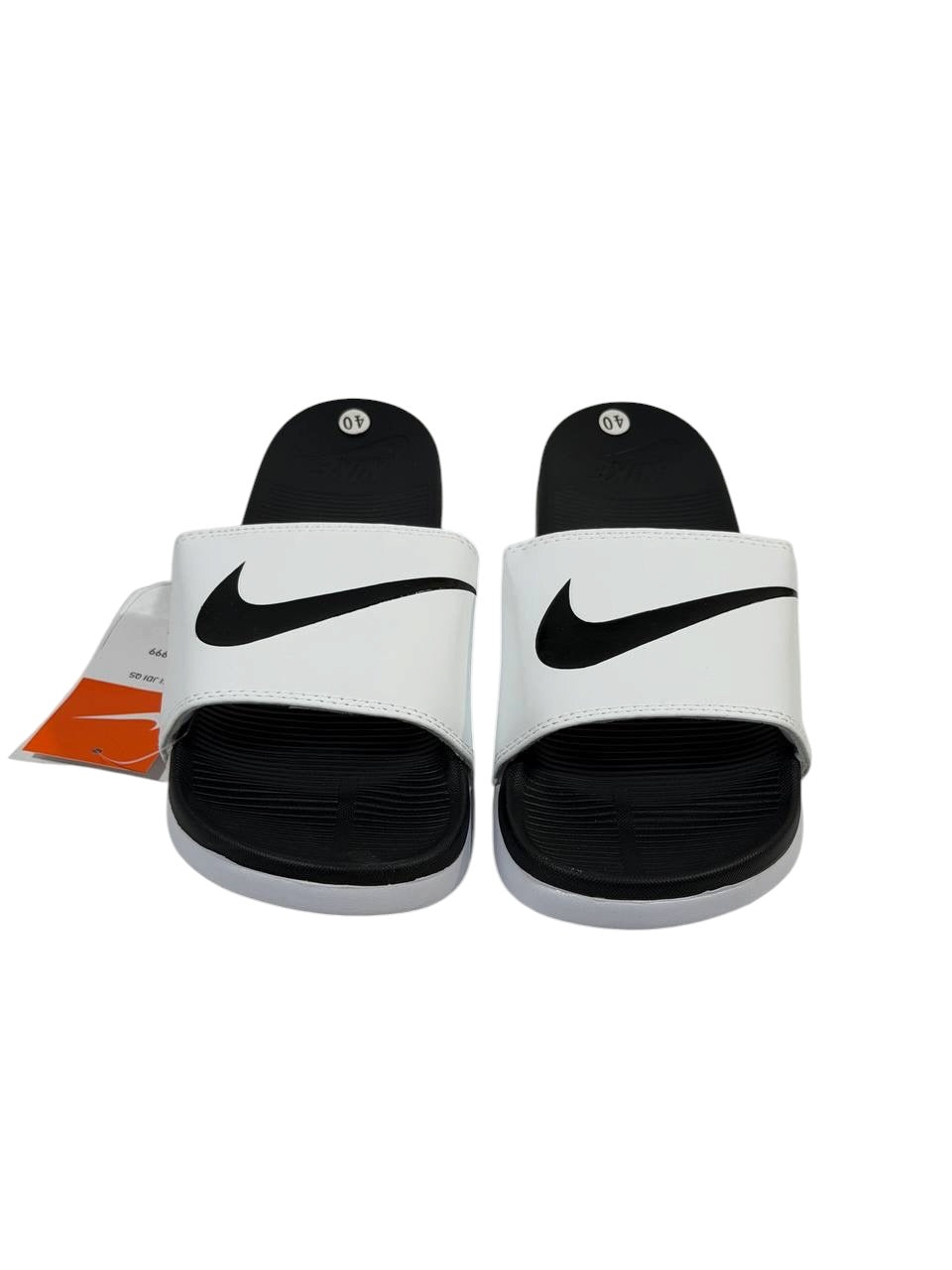 NIKE Classic Slide Sandals – Black & White Edition ⚫⚪