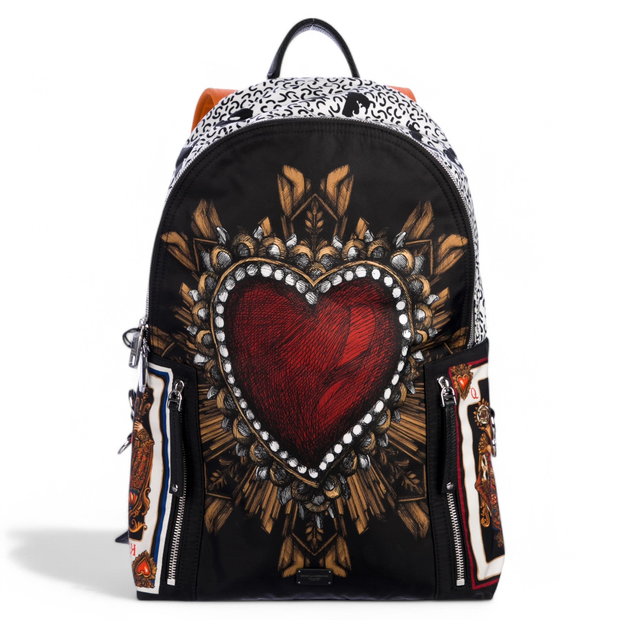 Dolce & Gabbana Sacred Heart Print Backpack