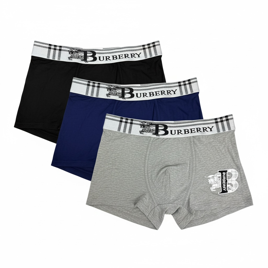 Burberry Classic Logo Boxer Briefs – Premium 3-Pack 🩲🔥