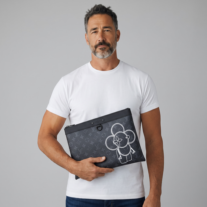 Louis Vuitton Monogram Eclipse Vivienne Pouch — Black