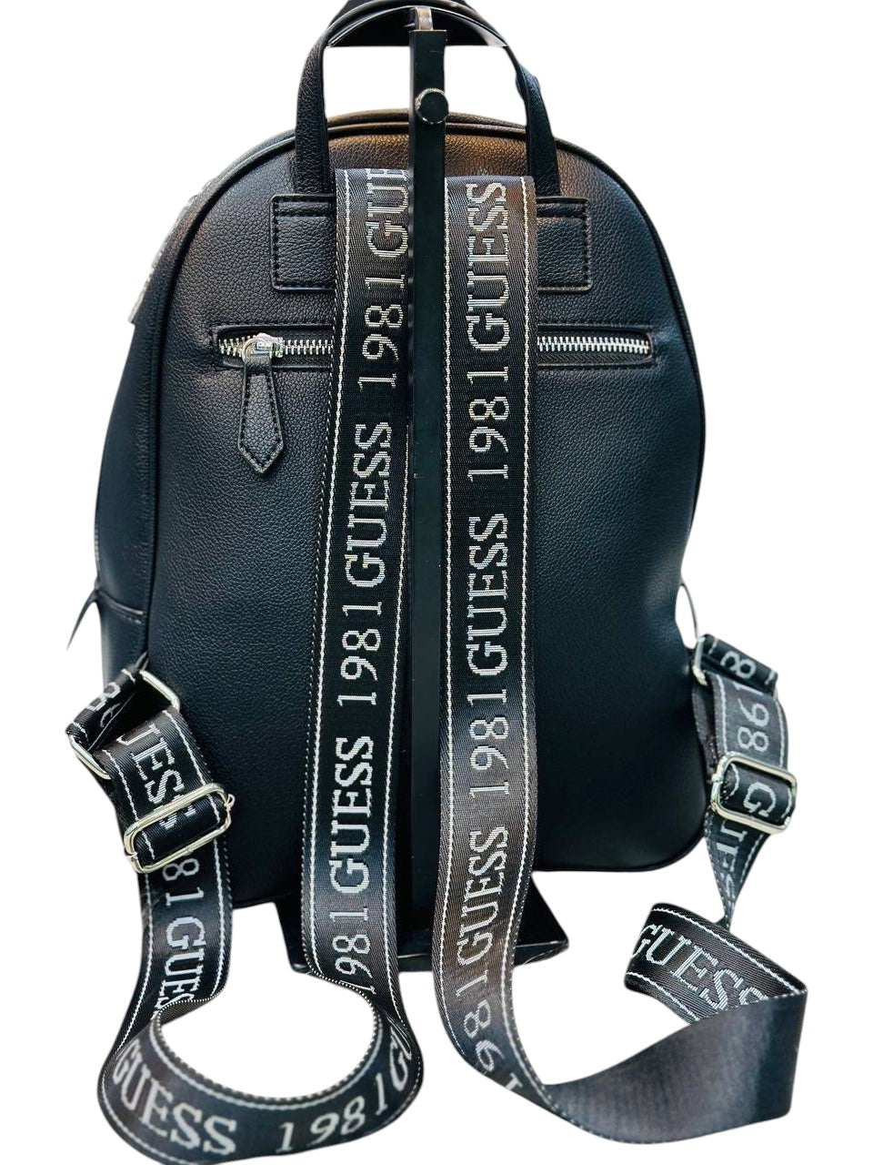 Guess “Love Guess” Black Logo Backpack