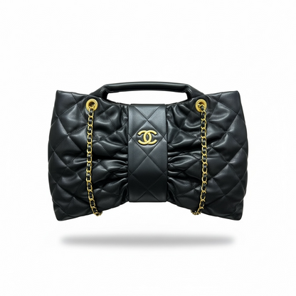 Chanel Quilted Black Mini Top-Handle Bag with Chain Strap 🖤✨