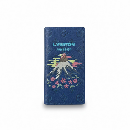 Louis Vuitton Monogram Mount Fuji Long Wallet – Blue 🏔️💙✨