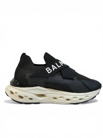 Balmain Logo Strap Sneakers 🖤⚡ | Bold Street Luxury