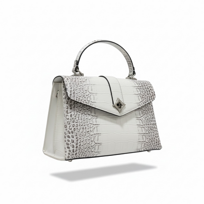 Louis vuittion Luxury Croc-Embossed Top Handle Bag 🤍🐊✨