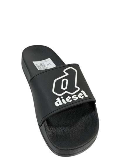 DIESEL Slides – Icon Logo Black Edition ⚫🔥