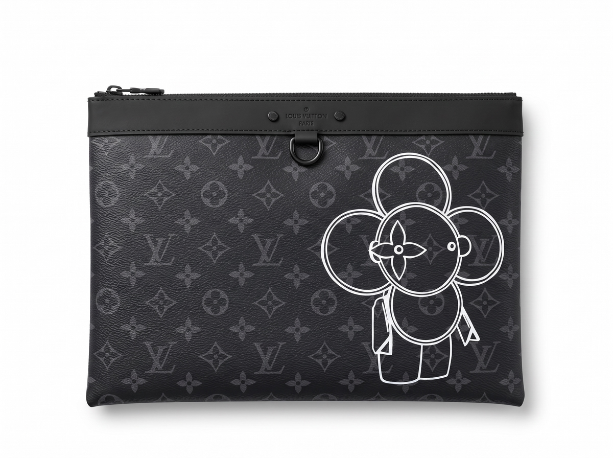 Louis Vuitton Monogram Eclipse Vivienne Pouch — Black
