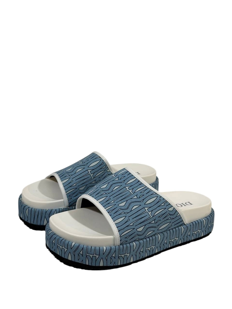 DIOR Slides – Blue Pattern Edition 🔵✨