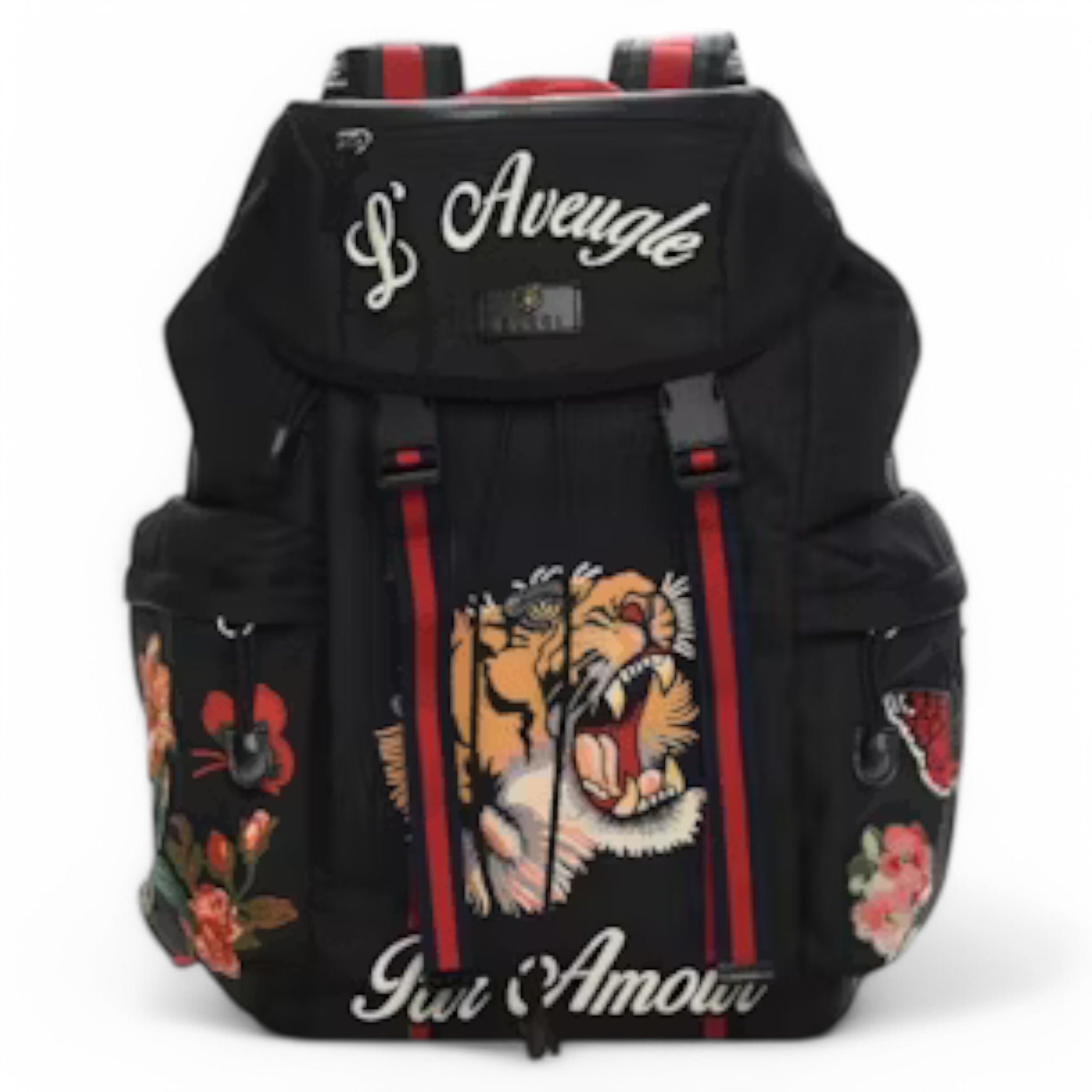 Gucci L’Aveugle Par Amour Embroidered Backpack