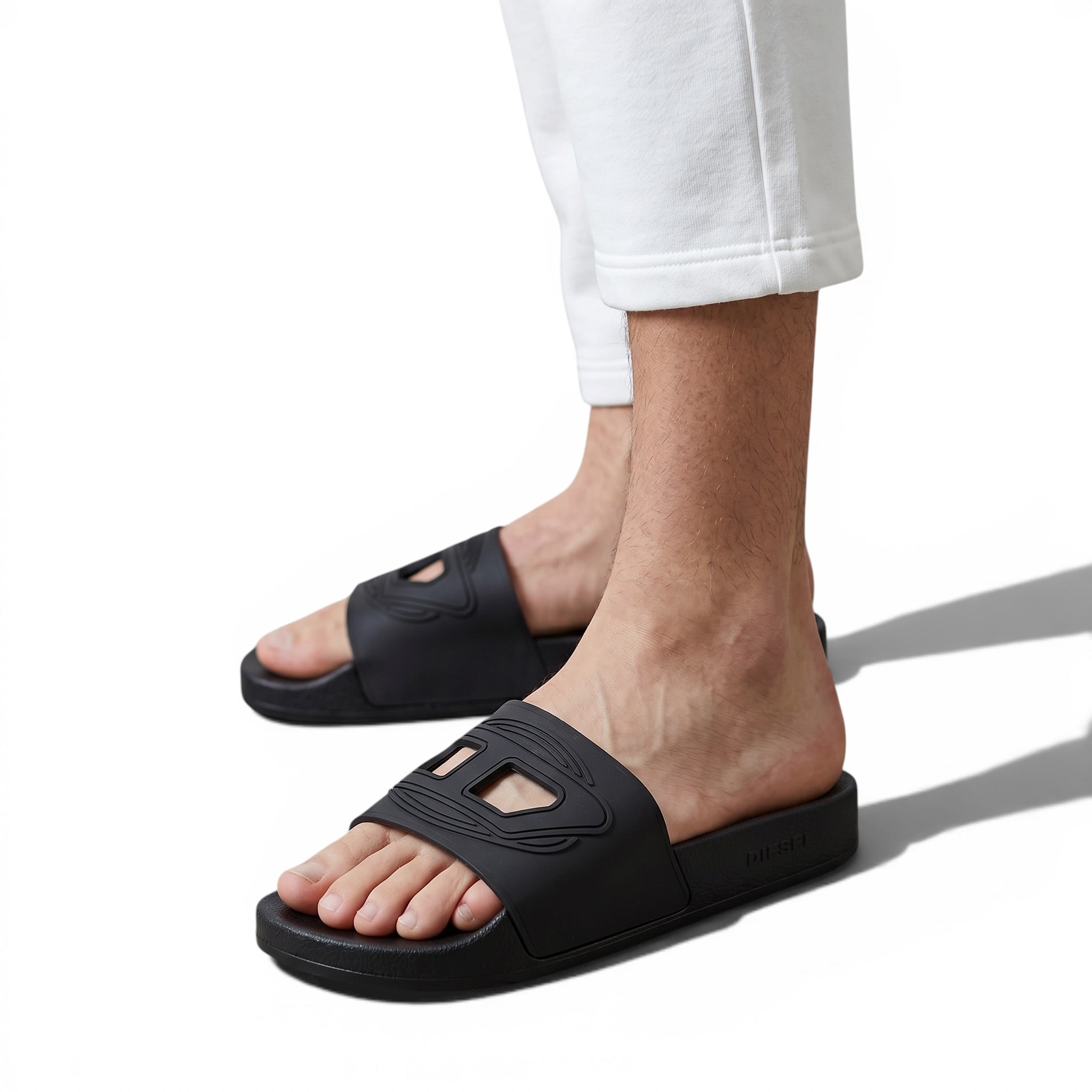 DIESEL Slides – All Black Industrial Edition 🖤⚙️