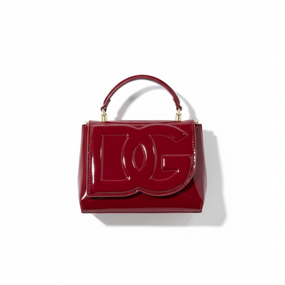 ✨ D&G Glossy Red Patent Top-Handle Bag – Bold, Chic & Unforgettable ✨